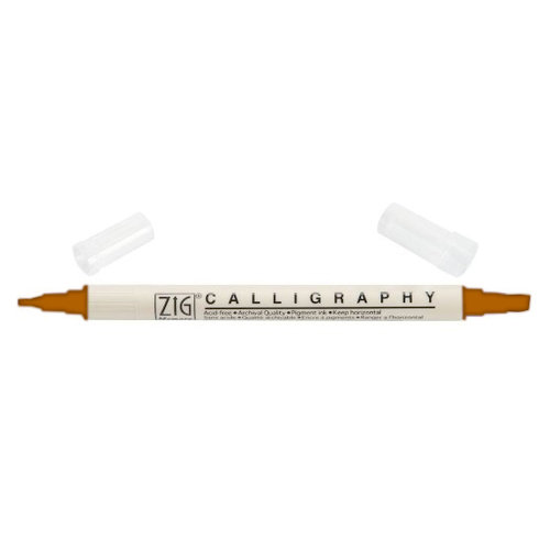 Kuretake - ZIG - Memory System - Dual Tip Calligraphy Marker - Coffee