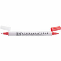 Kuretake - ZIG - Memory System - Dual Tip Journal and Title Marker - Pure Red