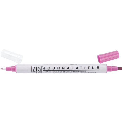Kuretake - ZIG - Memory System - Dual Tip Journal and Title Marker - Pure Pink