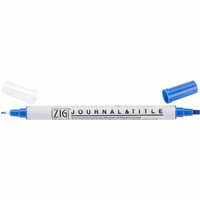 Kuretake - ZIG - Memory System - Dual Tip Journal and Title Marker - Pure Blue