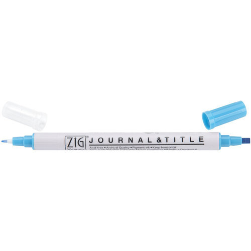 Kuretake - ZIG - Memory System - Dual Tip Journal and Title Marker - Baby Blue