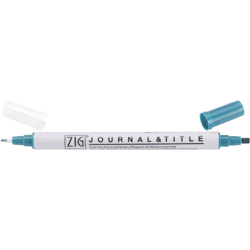 Kuretake - ZIG - Memory System - Dual Tip Journal and Title Marker - Teal