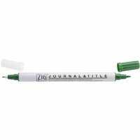 Kuretake - ZIG - Memory System - Dual Tip Journal and Title Marker - Pure Green