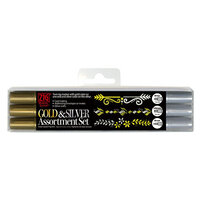 Kuretake - ZIG - Memory System - Gold and Silver Set