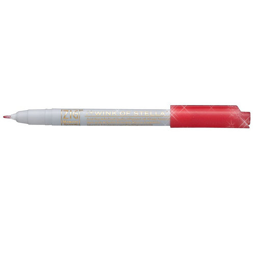 Kuretake - ZIG - Memory System - Wink Of Stella - Glitter Pen - Glitter Red