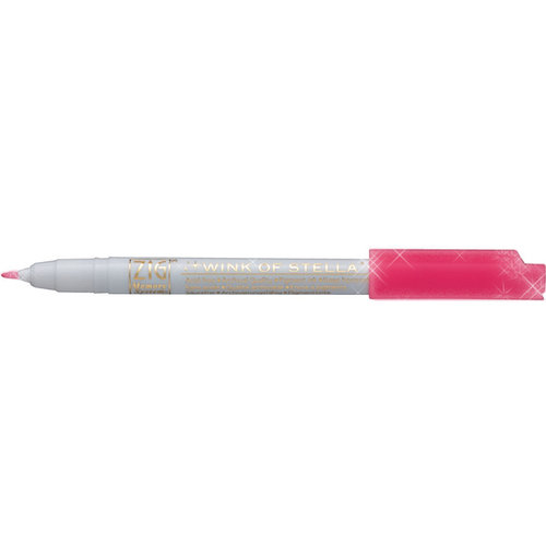 Kuretake - ZIG - Memory System - Wink Of Stella - Glitter Pen - Glitter Dark Pink