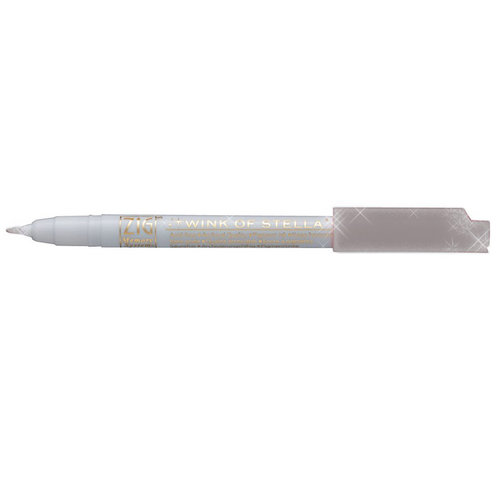 Kuretake - ZIG - Memory System - Wink Of Stella - Glitter Pen - Glitter Silver