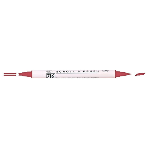 Kuretake - ZIG - Memory System - Dual Tip Scroll and Brush Marker - Rose
