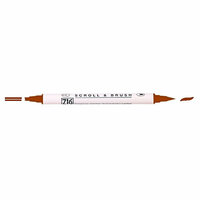 Kuretake - ZIG - Memory System - Dual Tip Scroll and Brush Marker - Pure Brown