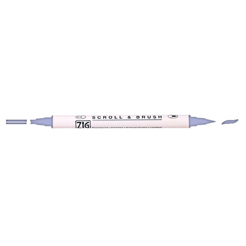 Kuretake - ZIG - Memory System - Dual Tip Scroll and Brush Marker - English Lavender