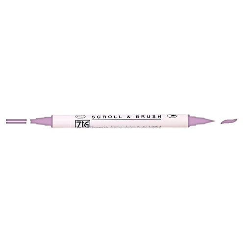 Kuretake - ZIG - Memory System - Dual Tip Scroll and Brush Marker - Plum Mist