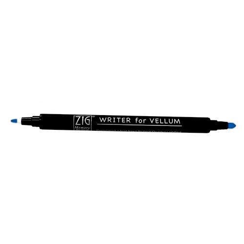 Kuretake - ZIG - Memory System - Dual Tip Writer for Vellum Pen - Pure Blue