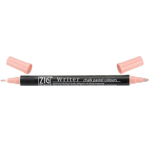 Kuretake - ZIG - Memory System - Dual Tip Writer Marker - Chalk Pastel Colors - Pink