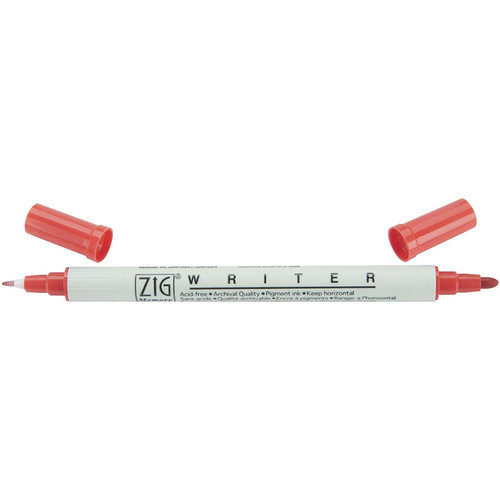 Kuretake - ZIG - Memory System - Dual Tip Writer Marker - Pure Red