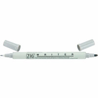 Kuretake - ZIG - Memory System - Dual Tip Writer Marker - Platinum