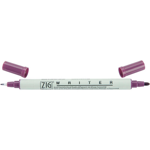 Kuretake - ZIG - Memory System - Dual Tip Writer Marker - Aubergine