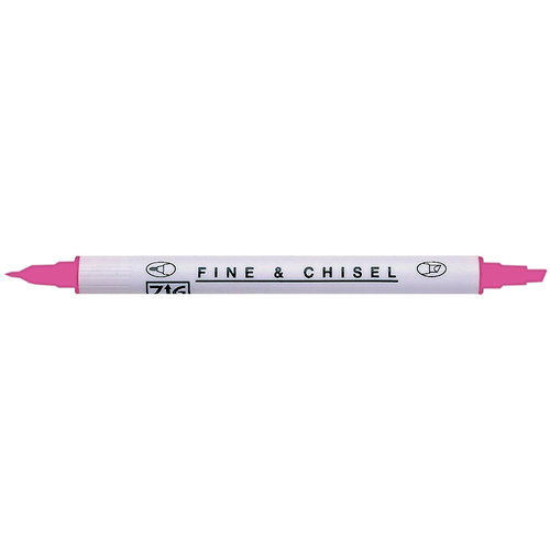 Kuretake - ZIG - Memory System - Dual Tip Fine and Chisel Marker - Pure Pink