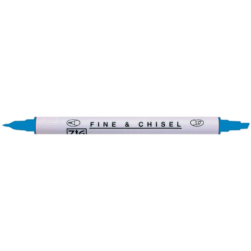 Kuretake - ZIG - Memory System - Dual Tip Fine and Chisel Marker - Denim