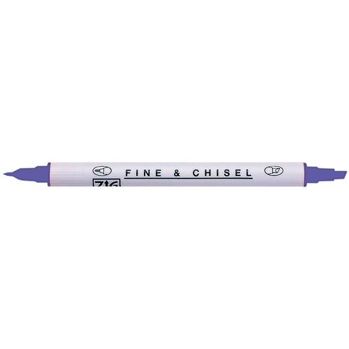 Kuretake - ZIG - Memory System - Dual Tip Fine and Chisel Marker - Pure Violet