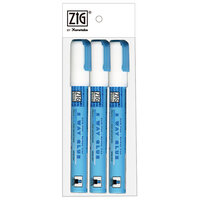 Kuretake Zig 2 Way Glue Pens Lot of 4 Tips 15mm Jumbo Chisel Fine Squeeze &  Roll