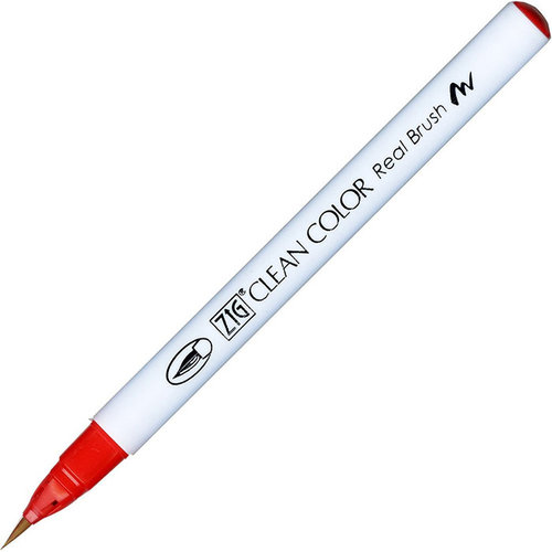 Kuretake - ZIG - Clean Color - Real Brush Marker - Carmine Red