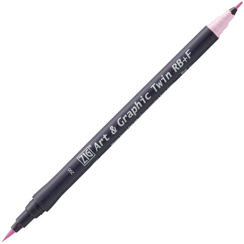Kuretake - ZIG - Watercolor System - Twin Tip Art and Graphic Marker - Sugared Almond Pink