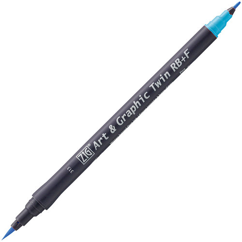 Kuretake - ZIG - Watercolor System - Twin Tip Art and Graphic Marker - Baby Blue
