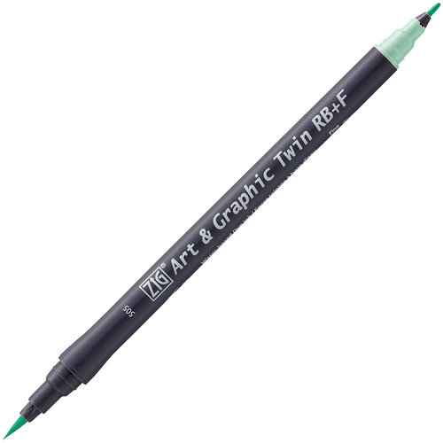 Kuretake - ZIG - Watercolor System - Twin Tip Art and Graphic Marker - Green Shadow