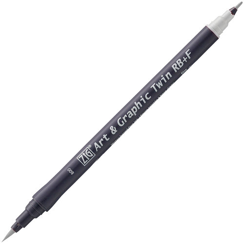 Kuretake - ZIG - Watercolor System - Twin Tip Art and Graphic Marker - Cool Gray 1