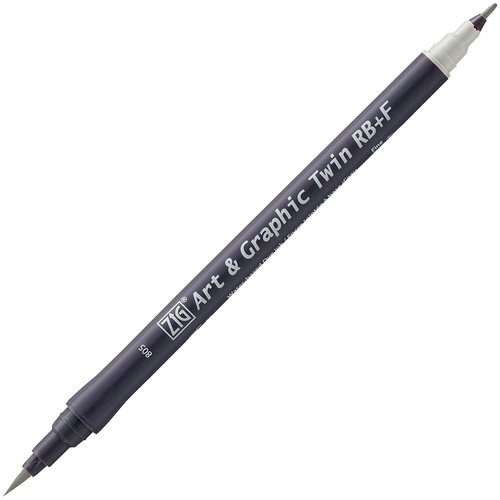 Kuretake - ZIG - Watercolor System - Twin Tip Art and Graphic Marker - Gray Tint