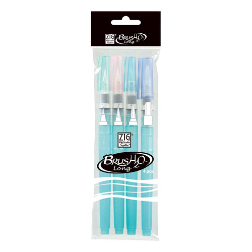 Kuretake - ZIG - Watercolor System - BrusH2O - Long - 4 Pack