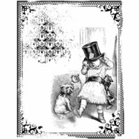 LaBlanche - Children Collection - Foam Mounted Silicone Stamp - Child with Hat in Frame