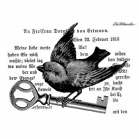 LaBlanche - Foam Mounted Silicone Stamp - Black Bird