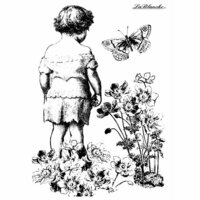 LaBlanche - Foam Mounted Silicone Stamp - Pondering Child