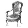 LaBlanche - Foam Mounted Silicone Stamp - Antique Chair