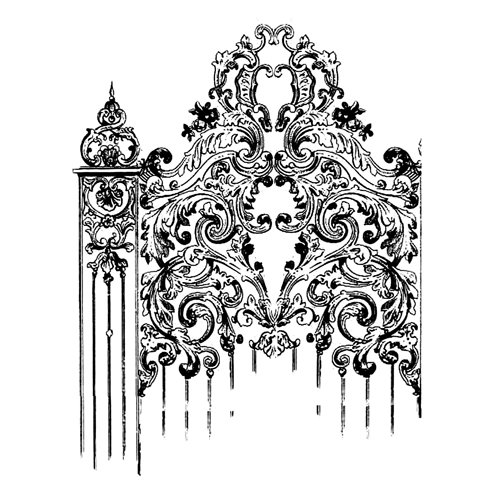 LaBlanche - Foam Mounted Silicone Stamp - Elegant Gate
