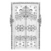 LaBlanche - Foam Mounted Silicone Stamp - Wrought Iron Door