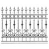 LaBlanche - Foam Mounted Silicone Stamp - Wrought Iron Fence