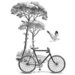 LaBlanche - Foam Mounted Silicone Stamp - Scenic Bicycle