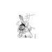 LaBlanche - Foam Mounted Silicone Stamp - Playing Cello