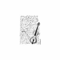 LaBlanche - Foam Mounted Silicone Stamp - Script and Violin