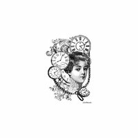 LaBlanche - Foam Mounted Silicone Stamp - Woman Collage