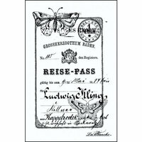 LaBlanche - Foam Mounted Silicone Stamp - Reise Pass