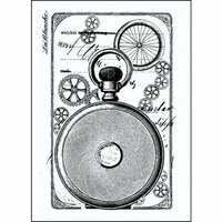 LaBlanche - Foam Mounted Silicone Stamp - Clock Back