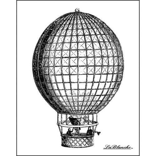 LaBlanche - Foam Mounted Silicone Stamp - Hot Air Balloon