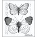 LaBlanche - Foam Mounted Silicone Stamp - Measured Butterflies