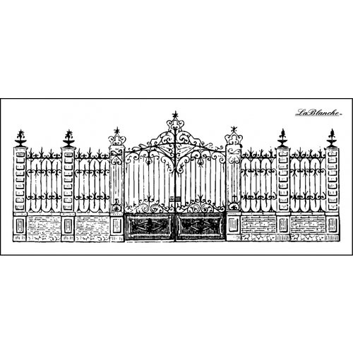 LaBlanche - Foam Mounted Silicone Stamp - Stately Gate