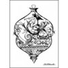 LaBlanche - Foam Mounted Silicone Stamp - Christmas - Intricate Glass Ornament