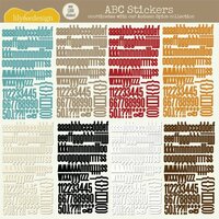Lily Bee Design - Autumn Spice Collection - 12 x 12 Cardstock Stickers - Alphabet