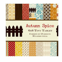 Lily Bee Design - Autumn Spice Collection - Tiny Tablet - 6 x 6 Paper Pad